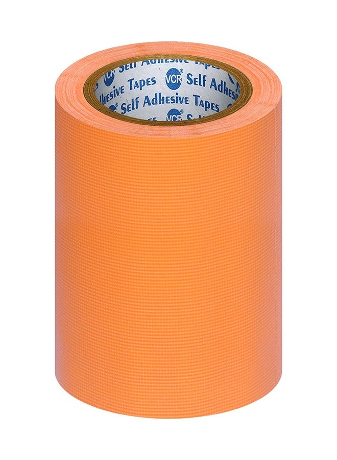 VCR Orange Duct Tape - 18 Meters in Length 120mm / 5" Width - 1 Roll Per Pack - Strong Book Binding Tape - Waterproof Heavy Duty Duct Tape - Image 1